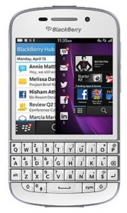 Разблокировка телефона на BlackBerry Q10