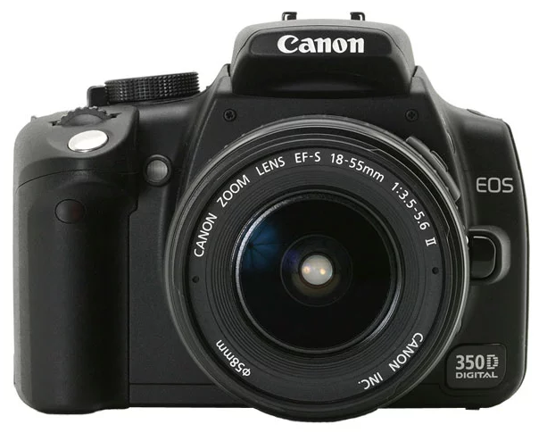 Выключается фотоаппарат на Canon EOS 350D Kit