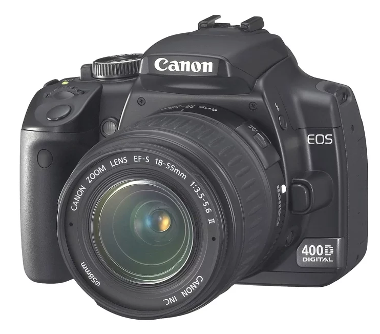Выключается фотоаппарат на Canon EOS 400D Kit