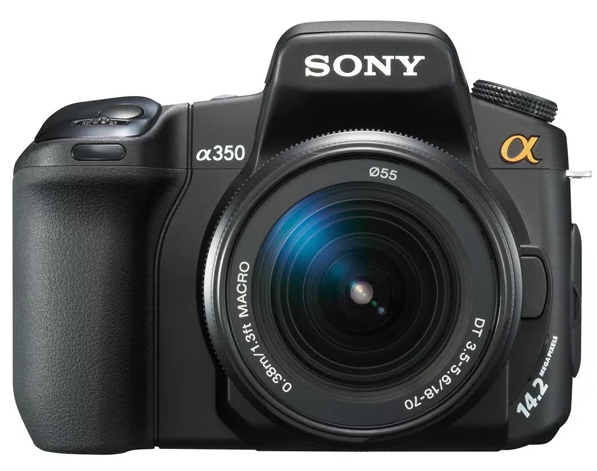 Выключается фотоаппарат на Sony Alpha DSLR-A350 Kit